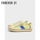 FOREVER21撞色帆布鞋女2025新款春秋平底輕便百搭舒適軟底低幫休閑學(xué)生板鞋