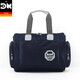 DK手提旅行包大容量男女可套拉桿行李包斜挎短途出差旅游收納 深藍色中號(無(wú)獨立鞋位)