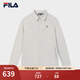 FILA 斐樂(lè )官方男子梭織長(cháng)袖襯衫2025夏新款時(shí)尚簡(jiǎn)約休閑寬松上衣 天麥米色-BG XL 180/100A/XL