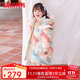鴨鴨兒童羽絨服女童中長(cháng)款洋氣加厚小童寶寶新款卡通冬裝外套YD