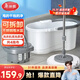 美麗雅旋轉拖把40cm伸縮桿124cm4布帶桶墩布洗脫一體一拖凈免手洗