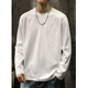 多想余白色長(cháng)袖t恤男純棉打底衫上衣寬松秋季圓領(lǐng)內搭純白體桖春秋款 純棉白色長(cháng)袖 L 【建議120-140斤】