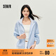 森馬（Semir）外套女秋短款蕾絲寬松蝙蝠袖棉麻立領(lǐng)2025小清新夾克10A525108002