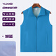 蠻威黨員義工志愿者馬甲定制logo印字廣告馬夾活動(dòng)宣傳公益工作服背心 湖藍 XL