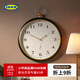 宜家（IKEA）KUTTERSMYCKE庫特美刻掛鐘黑色簡(jiǎn)約經(jīng)典現代北歐風(fēng)客廳用 掛鐘黑色46cm