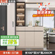 鴻尚居入戶(hù)玄關(guān)柜鞋柜一體客廳隔斷柜子門(mén)口屏風(fēng)柜鞋柜 【淺卡其】100*35*200cm-左柜