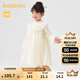 巴拉巴拉童裝女童新中式連衣裙秋裝兒童連衣裙網(wǎng)紗A字裙 白色調00311 130 cm