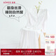 愛慕（Aimer）睡衣女夏季絲滑短袖可外穿家居服套裝AM469341 165