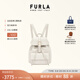 芙拉（FURLA）【禮物】【明星同款】FLOW小號女士雙肩包休閑背包旅游輕便 棉花糖白
