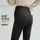 名橙仿牛仔鯊魚褲女秋冬季外穿收腹提臀塑形顯瘦緊身褲高腰無痕打底褲 藍色—中暖款【適合5-15℃】 M 【適合95-115斤】