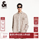 杰克·瓊斯（JACK&JONES）男裝NBA聯(lián)名雄鹿隊秋季款男長(cháng)袖襯衫燈芯絨字母logo長(cháng)袖224405003 卡其色E11 卡其色E11 M 175
