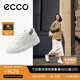 愛步（ECCO）女休閑 時尚百搭厚底板鞋 街頭720女鞋系列209763 白色 37 