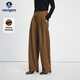 納維凱爾意大利小帆船女25新款通勤西褲加厚保暖休閑褲直筒長(cháng)褲2332075505
