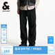 杰克·瓊斯（JACK&JONES）男裝秋季潮流加絨褲子傘兵褲工裝褲男直筒寬松休閑褲蓄熱保暖男褲 E40 黑色 M 偏大，建議拍小一碼