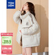 唐獅（TonLion）2024立領(lǐng)棉服女簡(jiǎn)約保暖外套潮流【史努比聯(lián)名款】 米白 M 