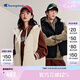 Champion冠軍羽絨馬甲男23秋冬新款美式加厚情侶美拉德穿搭短款連帽外套女 黑色 M