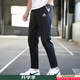 阿迪達斯（adidas）褲子男 2025秋季新款運動(dòng)褲收口直筒衛褲舒適休閑長(cháng)褲男刺繡logo/松緊腰帶/黑色直筒M 碼