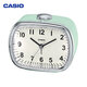 卡西歐（CASIO） 卡西歐CASIO臥室小綠表貪睡夜燈時(shí)尚日式簡(jiǎn)約學(xué)生床頭打鈴鬧鐘TQ-159 綠色TQ-159-3PF
