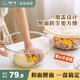 樹可帶蓋和面盆大號廚房專用食品級高硼硅玻璃揉活面碗烘焙打蛋發(fā)奶油