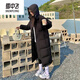 雪中飛（SNOWFLYING）哈爾濱戶(hù)外零下40度鵝絨羽絨服東北旅游保暖裝備女生超厚長(cháng)款外套 黑色 【超厚 男女同款】 M 【300克鵝絨】