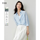 梵希蔓高級感萊賽爾襯衫女2025年夏季襯衣寬松氣質(zhì)上衣薄 淺藍色 M