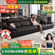 卡詩(shī)寶意式真皮沙發(fā)客廳2025現(xiàn)代簡(jiǎn)約客廳沙發(fā)鋼琴鍵直排全包裹真皮沙發(fā) 4.0m多人位【升級(jí)S級(jí)加厚牛皮】 全包裹頭層牛皮+ 天然水洗乳膠