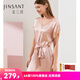 金三塔真絲睡衣女睡裙100%桑蠶絲優(yōu)雅涼感V領(lǐng)短袖居家服禮物 [主推]十樣錦粉 XL