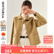 尚都比拉毛呢外套女短款小個(gè)子100%羊毛雙面呢子大衣氣質(zhì)厚實(shí)百搭上衣 駝色 S