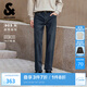 杰克·瓊斯（JACK&JONES）25年男裝秋季牛仔褲男903直筒深藍(lán)牛仔休閑褲子品牌男褲四季恒溫 A13深牛仔藍(lán) 31 175 W31/L30