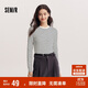 森馬（Semir）[商場(chǎng)同款]長(cháng)袖T恤女緊身簡(jiǎn)約百搭2025春圓領(lǐng)打底衫101125101007