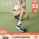萊爾斯丹春季新款時(shí)尚美拉德拼色低幫休閑鞋運動(dòng)系帶厚底女鞋5M55801 藍色+白色 NAS 38