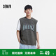 森馬（Semir）背心男做舊廢土風(fēng)寬肩無袖上衣2025夏季坎肩潮流印花109325102103