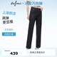 伊芙麗（eifini）蔣欣代言【涼感四面彈】復古水洗高腰煙管牛仔褲女2025新款 藏青 煙管褲 S 80-105斤