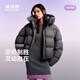 波司登（BOSIDENG）25新款羽絨服女短款90絨泡芙時(shí)尚脫卸帽厚冬季保暖外套B250243152 格雷深灰8K04 XS 155/80A 體重約110以?xún)? title=