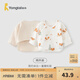 童泰新生兒半背衣嬰兒衣服四季0-3個(gè)月初生寶寶純棉上衣和尚服2件裝 米白松鼠(精梳純棉) 59 碼(建議1-3個(gè)月身高55-60cm)