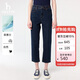哈吉斯（HAZZYS）女裝直筒褲PHIZ仔褲ATDSP0CAX01 深藏青色DN 40(160/72A40)