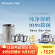 飛劍（FEIJIAN）純鈦旅行功夫茶具整套雙層隔熱防燙茶杯套裝戶外露營便攜泡茶器 泡茶器套裝皓月銀（三杯裝）