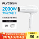 飛科（FLYCO）電吹風(fēng)機家用發(fā)廊大功率2000W速干恒溫便攜可折疊白色FH6232