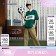 Champion【王俊凱同款】冠軍秋季新款褲子休閑褲直筒闊腿工裝長(zhǎng)褲美式潮流 卡其色 XL