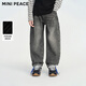 MiniPeace太平鳥(niǎo)童裝冬新男童牛仔長(cháng)褲FAHAF4264 牛仔淺灰 160