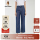 Hush Puppies暇步士女裝春季百搭寬松直筒闊腿牛仔褲 586丹寧藍(lán) 29