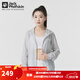 Jack Wolfskin狼爪防曬衣女夏季戶(hù)外運動(dòng)UPF40+連帽皮膚衣夾克外套 6709/冷灰色 M (165) 88A