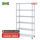 宜家（IKEA）OMAR奧馬爾擱板組合收納置物架現代簡(jiǎn)約銀色戶(hù)外和陽(yáng)臺用 擱板組合92x36x181cm