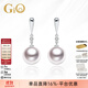 GiO珠寶 Akoya海水珍珠耳釘18K金耳飾耳墜生日禮物送老婆 18K金 珍珠8.5-9mm