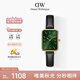 丹尼爾惠靈頓（DanielWellington）DW女士手表簡約時尚小綠表送女友七夕禮物商務(wù)輕奢DW00100446