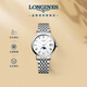 浪琴（LONGINES）瑞士手表 博雅系列 石英鋼帶女表  L43304116