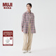 無(wú)印良品（MUJI）女式 燈芯絨直筒褲褲子女款長(zhǎng)褲休閑褲秋季女裝BEB90C4A 米白色 XL (165/74A)