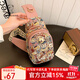 北包包俏皮小包包女包新款高級時(shí)尚胸包背包休閑百搭斜挎包母親節禮物 粉色 小包