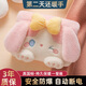 一暖創(chuàng  )意可愛(ài)熱水袋充電式防爆暖手寶女生月經(jīng)大姨媽神器暖寶寶暖肚子熱敷 粉色兔子【精暖兔絨 智能防爆 】