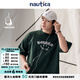 nautica white sail白帆×CityBoy 日系休閑無(wú)性別經(jīng)典笑臉多巴胺短袖T恤TW5101 墨綠色3BN L